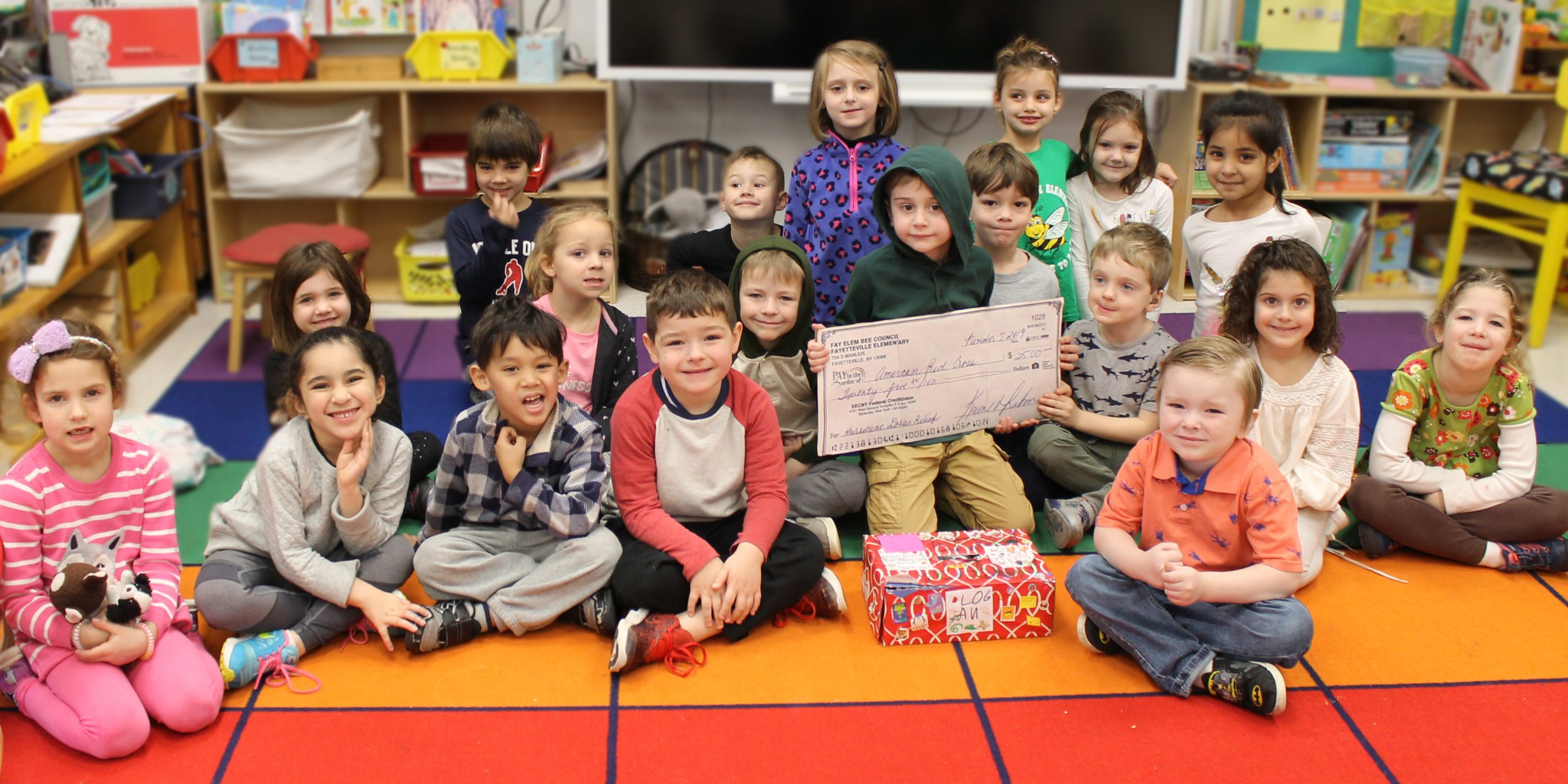 Kindergarten students raise money for hurricane victims - Fayetteville