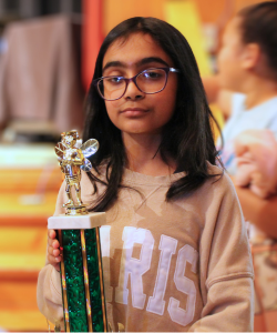 Hajra Syed came in fourth place during F-M's 2024-25 Spelling Bee.